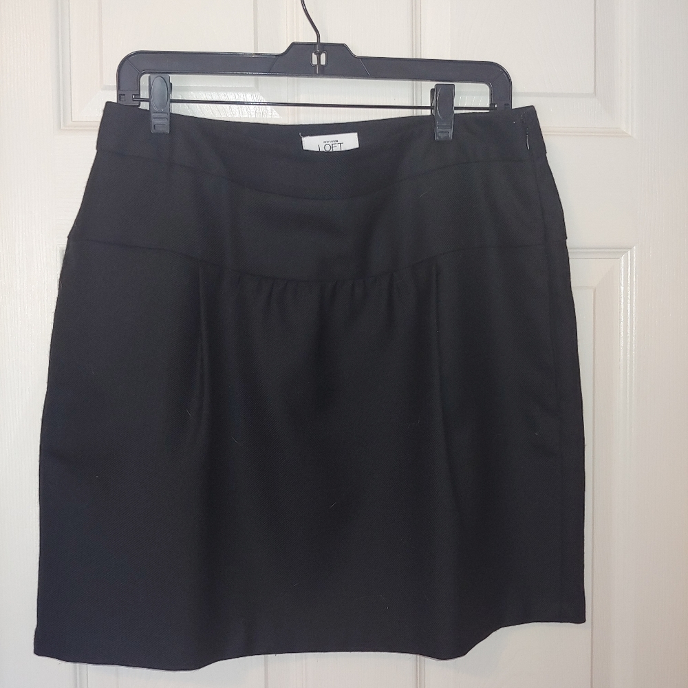 Loft black skirt